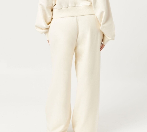 CSB - Wide Leg Sweatpants - Vanilla - L - Picture 3 of 7